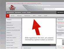 Tablet Screenshot of mbm-lambeck.de